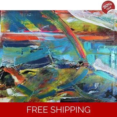 Abstract Rainbow landscape 274